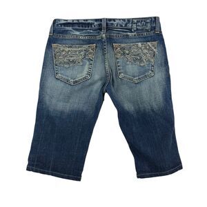 Big Star Jean Sweet Ultra Low Rise Jorts Shorts Women 27 Bermuda Long Retro Y2K